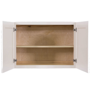 Princeton Creamy White Glazed Wall Cabinet 2 Doors 1 Adjustable Shelf