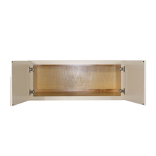 Load image into Gallery viewer, Princeton Creamy White Glazed Wall Cabinet 2 Doors No Shelf 24inch Depth