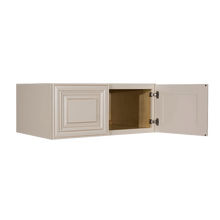 Load image into Gallery viewer, Princeton Creamy White Glazed Wall Cabinet 2 Doors No Shelf 24inch Depth