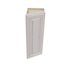 Load image into Gallery viewer, Princeton Creamy White Glazed Wall End Angle Cabinet 1 Door 2 or 3 Shelves