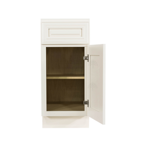 Princeton Off-white Base Cabinet 1 Drawer 1 Door 1 Adjustable Shelf