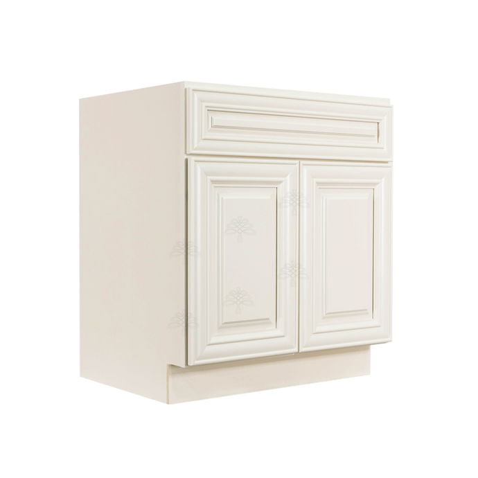 Princeton Off-white Base Cabinet 1 Drawer 2 Doors 1 Adjustable Shelf