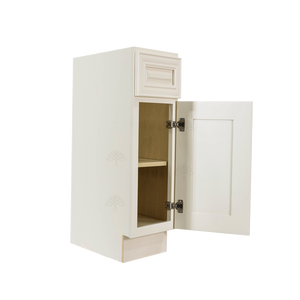 Princeton Off-white Base End Angle Cabinet 1 Fake Drawer 1 Door Adjustable Shelf (Right)