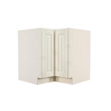 Load image into Gallery viewer, Princeton Off-white Lazy Susan Base Cabinet 2 Full Height Folding Doors