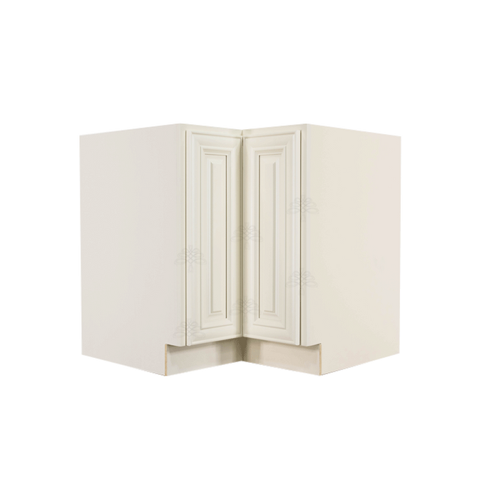 Princeton Off-white Lazy Susan Base Cabinet 2 Full Height Folding Doors