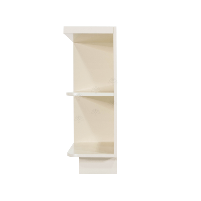 Princeton Off-white Base Open End Shelf 12 inch No Door 1 Fixed Shelf (Left)