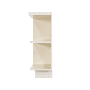 Princeton Off-white Base Open End Shelf 12 inch No Door 1 Fixed Shelf (Left)