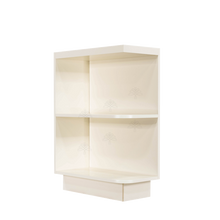 Load image into Gallery viewer, Princeton Off-white Base Open End Shelf 12 inch No Door 1 Fixed Shelf (Left)