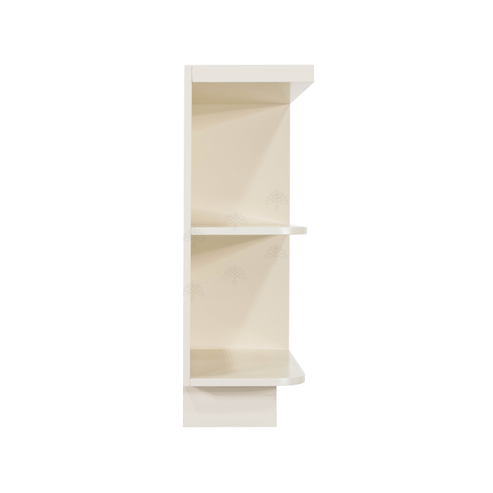 Princeton Off-white Base Open End Shelf 12 inch No Door 1 Fixed Shelf (Right)