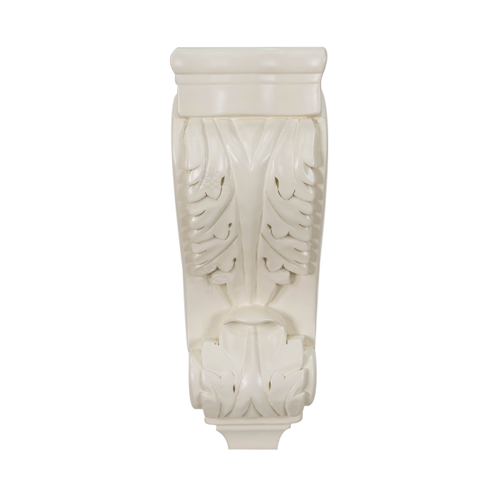 Princeton Off-white Moldings & Accessories CORBEL Stan Finish Leaf Design