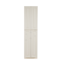 Load image into Gallery viewer, Princeton Off-white Tall Pantry 2 Upper Doors and 2 Lower Doors