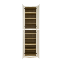 Load image into Gallery viewer, Princeton Off-white Tall Pantry 2 Upper Doors and 2 Lower Doors