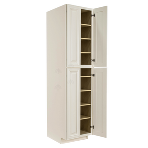 Princeton Off-white Tall Pantry 2 Upper Doors and 2 Lower Doors