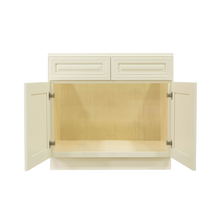 Load image into Gallery viewer, Princeton Off-white Sink Base Cabinet 2 Dummy Drawer 2 Doors