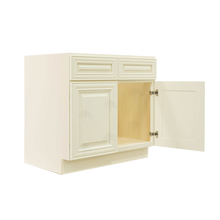 Load image into Gallery viewer, Princeton Off-white Sink Base Cabinet 2 Dummy Drawer 2 Doors