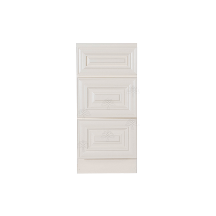 Princeton Off-white Vanity Drawer Base Cabinet 3 Drawers