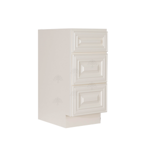 Princeton Off-white Vanity Drawer Base Cabinet 3 Drawers
