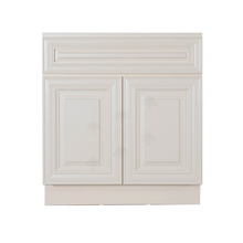 Load image into Gallery viewer, Princeton Off-white Vanity Sink Base Cabinet 1 Dummy Drawer 2 Doors
