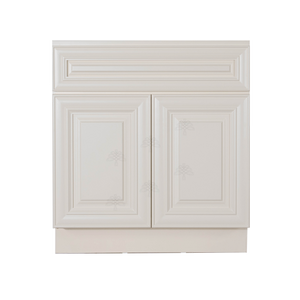 Princeton Off-white Vanity Sink Base Cabinet 1 Dummy Drawer 2 Doors