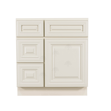 Load image into Gallery viewer, Princeton Off-white Vanity Sink Base Cabinet 1 Dummy Drawer 1 Door (Left)