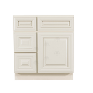 Princeton Off-white Vanity Sink Base Cabinet 1 Dummy Drawer 1 Door (Left)