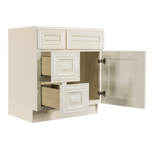 Load image into Gallery viewer, Princeton Off-white Vanity Sink Base Cabinet 1 Dummy Drawer 1 Door (Left)