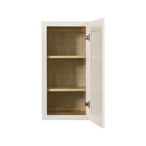 Princeton Off-White Wall Cabinet 1 Door 2 Adjustable Shelves 30-inch Height