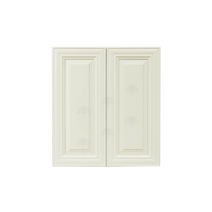 Princeton Off-White Wall Cabinet 2 Doors 2 Adjustable Shelves With 30-inch Height