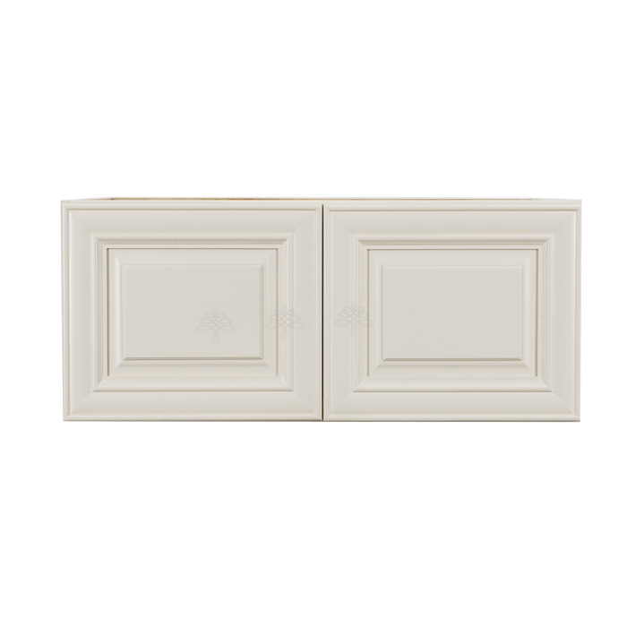 Princeton Off-white Wall Cabinet 2 Doors No Shelf 24inch Depth