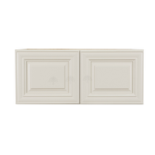 Load image into Gallery viewer, Princeton Off-white Wall Cabinet 2 Doors No Shelf 24inch Depth