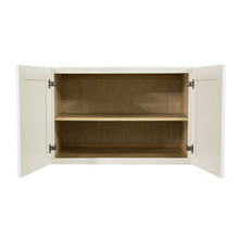 Load image into Gallery viewer, Princeton Off-white Wall Cabinet 2 Doors 1 Adjustable Shelf 24inch Depth