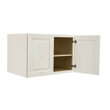 Load image into Gallery viewer, Princeton Off-white Wall Cabinet 2 Doors 1 Adjustable Shelf 24inch Depth