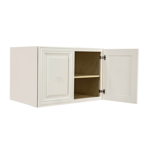 Princeton Off-white Wall Cabinet 2 Doors 1 Adjustable Shelf 24inch Depth