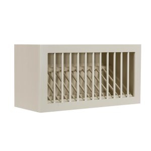 Princeton Off-white Wall Dish Holder Cabinet