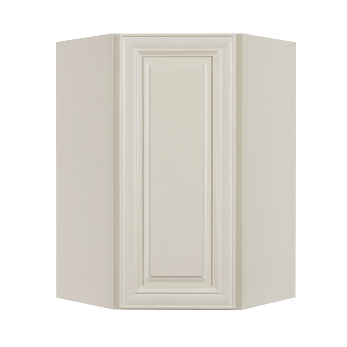 Princeton Off-white Wall Diagonal Corner 1 Door 2 Adjustable Shelves