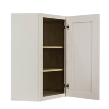 Load image into Gallery viewer, Princeton Off-white Wall Diagonal Corner 1 Door 2 Adjustable Shelves