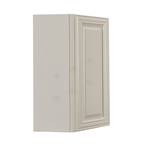 Princeton Off-white Wall Diagonal Corner 1 Door 2 Adjustable Shelves
