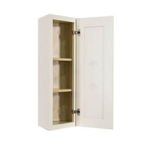 Load image into Gallery viewer, Princeton Off-white Wall End Angle Cabinet 1 Door 2 or 3 Shelves