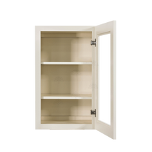 Load image into Gallery viewer, Princeton Off-white Wall Mullion Door Cabinet 1 Door 2 Adjustable Shelves Glass not Included