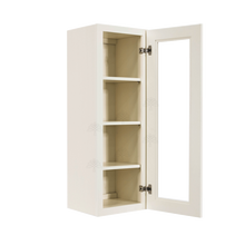 Load image into Gallery viewer, Princeton Off-white Wall Mullion Door Cabinet 1 Door 3 Adjustable Shelves Glass not Included