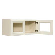 Load image into Gallery viewer, Princeton Off-White Wall Mullion Door Cabinet 2 Doors No Shelf Glass Not Included