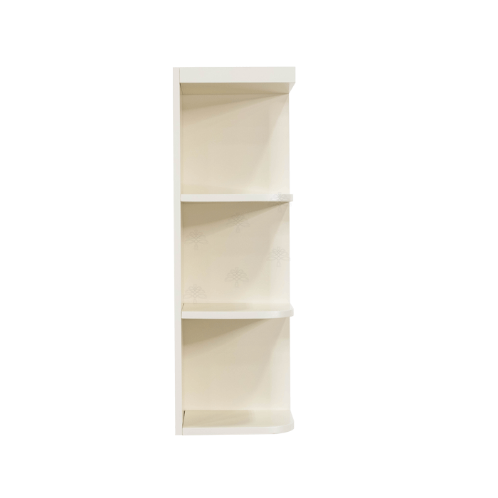 Princeton Off-white Wall Open End Shelf No Door 2 Fixed Shelves (Right)