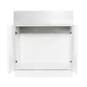 Valencia White Series Sink Base Cabinet with 1 Drawer and 2 Doors