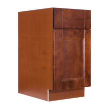 Load image into Gallery viewer, Wurzburg Series Walnut Spice Finish Base Waste Basket Cabinet
