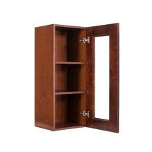 Load image into Gallery viewer, Wurzburg Wall Mullion Door Cabinet 1 Door 2 Adjustable Shelves Glass Not Included