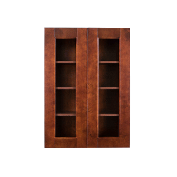 Wurzburg Wall Mullion Door Cabinet 2 Doors 3 Adjustable Shelves Glass Not Included